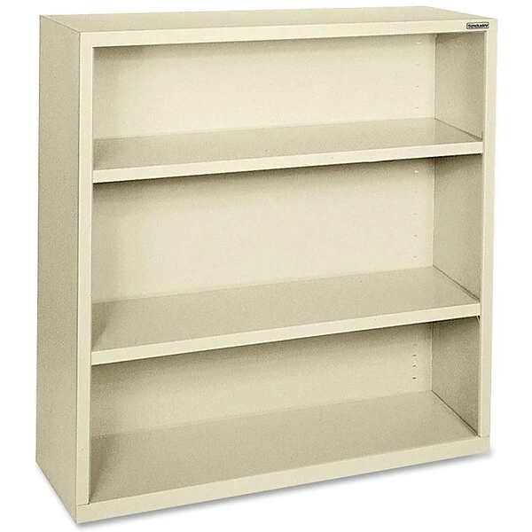 Lorell Fortress Series 3-Shelf 42" Bookcase, Putty (LLR41284) 1 Lorell Fortress Series 3-Shelf 42" Bookcase, Putty (LLR41284)