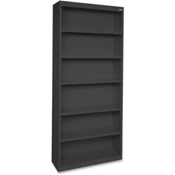 Lorell Fortress Series 6-Shelf 82" Bookcases, Black (LLR41294)