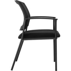 Global Offices To Go Fabric Guest Chair, Black (OTG2809) -Popular Furniture s0812017 s7