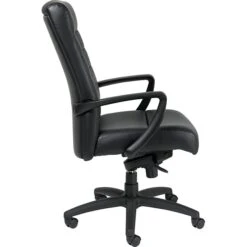 Raynor Eurotech Manchester Leather Executive Chair, Black -Popular Furniture s0818989 s7