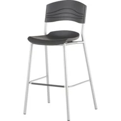 Iceberg® CafeWorks Bistro Stool, Graphite -Popular Furniture s0831199 s7