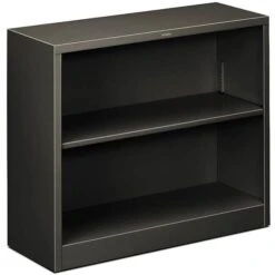 Popular Furniture 30 HON® Brigade Bookcase, Charcoal, 2-Shelf, 29"H