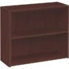 HON® 10700 Series Office Suite In Mahogany, 2-Shelf Bookcase
