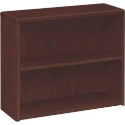 HON® 10700 Series Office Suite In Mahogany, 2-Shelf Bookcase
