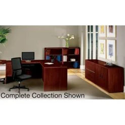 HON® 10700 Series Office Suite In Mahogany; 5-shelf Bookcase