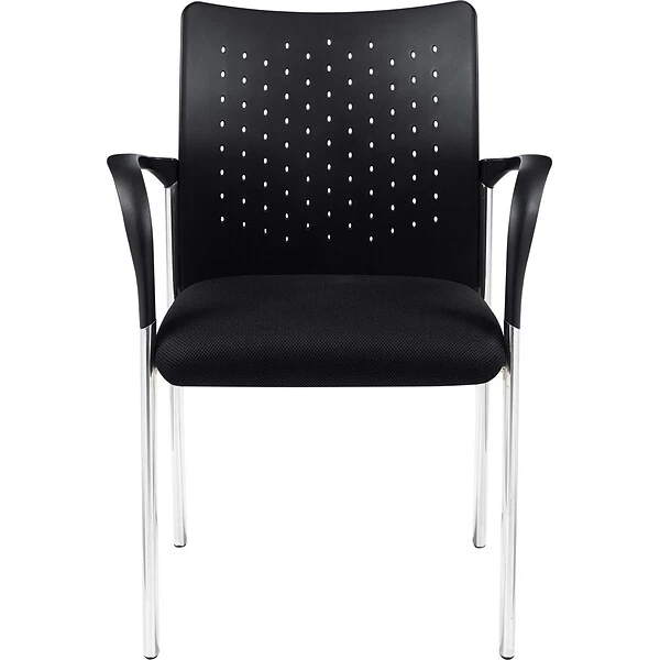 Global Offices To Go Fabric Guest Chair, Black, 2/Carton (TDOTG11740B) 2 Global Offices To Go Fabric Guest Chair, Black, 2/Carton (TDOTG11740B) - Image 2