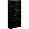 HON Brigade Steel Bookcase, 5 Shelves, 34-1/2"W, Black Finish NEXT2018 NEXT2Day