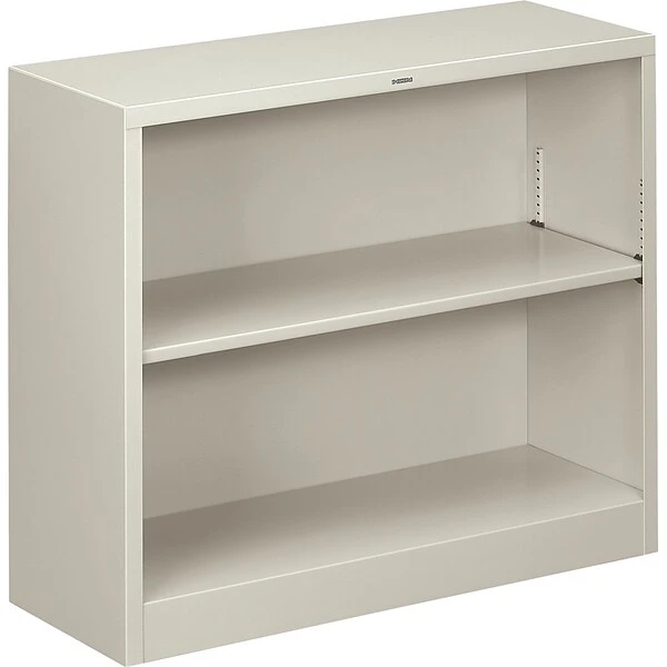 HON® Brigade™ 2-Shelf Metal Bookcase, Gray 1 HON® Brigade™ 2-Shelf Metal Bookcase, Gray