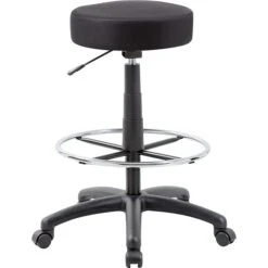 Boss® The Dot Drafting Stool, Black (B16210-BK)