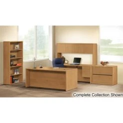 HON 10500 Series Bookcase, 2 Shelves, 36"W, Harvest Finish