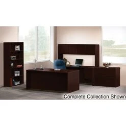 HON 10500 Series Bookcase, 4 Shelves, 36"W, Mahogany Finish NEXTExpress NEXT2019