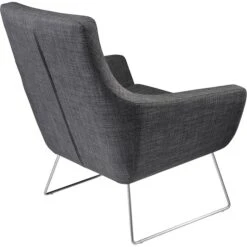 Adesso Home Kendrick Fabric Lounge Chair, Charcoal Gray (GR2002-10) -Popular Furniture s1092949 s7