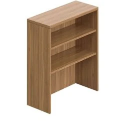 Offices To Go Superior Laminate 36" Table Top Bookcase, Autumn Walnut Laminate