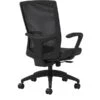 Union & Scale Workplace2.0™ Vinyl Task Chair, Black, Integrated Lumbar, Fixed Arms, Synchro Seat Slide
