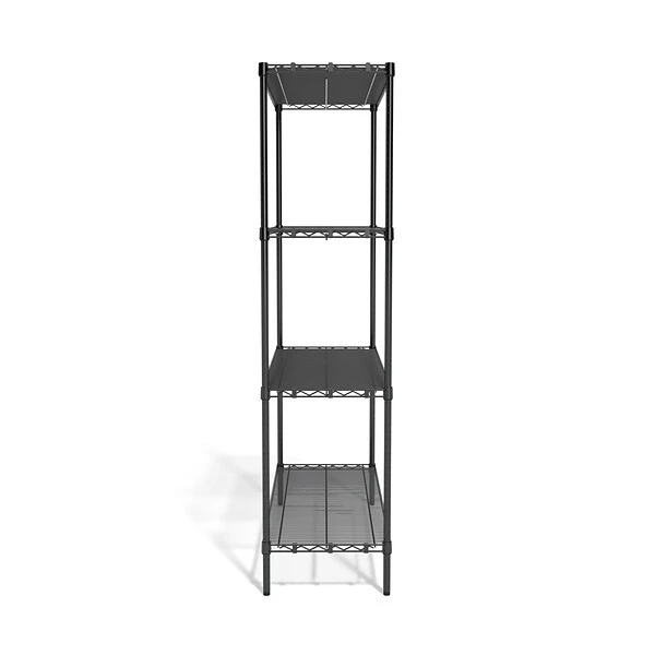 Coastwide Professional™ 4-Shelf Wire Unit, 48"W, Black (CW25471) 2 Coastwide Professional™ 4-Shelf Wire Unit, 48"W, Black (CW25471) - Image 2