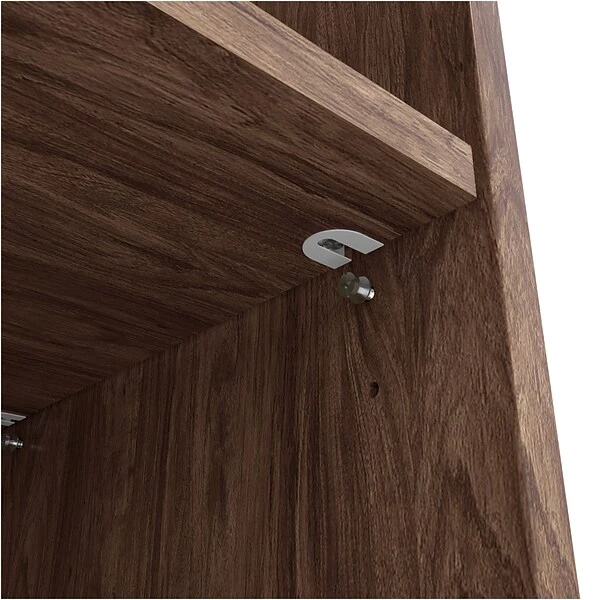 Union & Scale™ Essentials 5 Shelf 31"H Laminate Bookcase, Espresso (UN56979) 4 Union & Scale™ Essentials 5 Shelf 31"H Laminate Bookcase, Espresso (UN56979) - Image 4