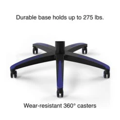 Quill Brand® Emerge Vartan Bonded Leather Gaming Chair, Blue/Black (53242) -Popular Furniture s1214377 s7