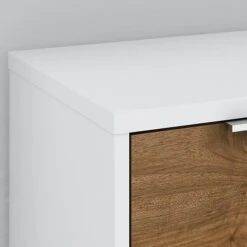 Bush Business Furniture Jamestown 21.2" Low Storage Cabinet With 4 Shelves, Fresh Walnut/White (JTS160FWWH) -Popular Furniture sp101402711 s7