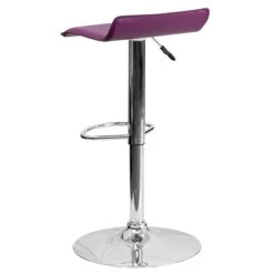 Flash Furniture 15" X 15" Vinyl Adjustable Height Bar Stool W/Chrome Base, Purple -Popular Furniture sp109853460 s7