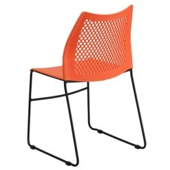 Flash Furniture Hercules Series Plastic Stack Chair, Orange (RUT498AORANGEGG) -Popular Furniture sp109937686 s7