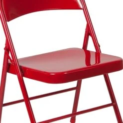 Flash Furniture HERCULES Series Metal Folding Chair, 4/Pk (4BDF002RED) -Popular Furniture sp112116255 s7