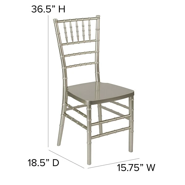 Flash Furniture HERCULES Series Resin Chiavari Chair, 2/Pk (2LECHAMP) 5 Flash Furniture HERCULES Series Resin Chiavari Chair, 2/Pk (2LECHAMP) - Image 5