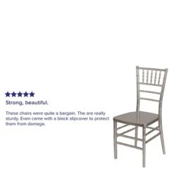 Flash Furniture HERCULES Series Resin Chiavari Chair (LEPEWTER) -Popular Furniture sp112116711 s7