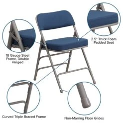 Flash Furniture HERCULES Series Fabric Folding Chair, Navy, 2/Pack (2AWMC320AFNVY) 12 Flash Furniture HERCULES Series Fabric Folding Chair, Navy, 2/Pack (2AWMC320AFNVY) -Popular Furniture sp112116873 s7