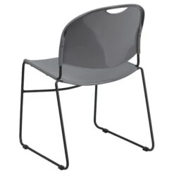 Flash Furniture Hercules Series Plastic Stack Chair, Gray (RUT188GY) -Popular Furniture sp112222164 s7
