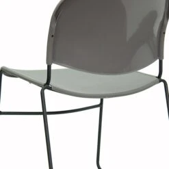 Flash Furniture Hercules Series Plastic Stack Chair, Gray (RUT188GY) -Popular Furniture sp112222165 s7