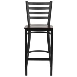 Flash Furniture Traditional Wood Restaurant Barstool With Back, Walnut (XUDG697BBARWAW) -Popular Furniture sp112224586 s7
