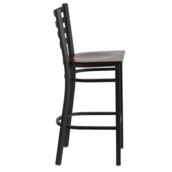 Flash Furniture Traditional Wood Restaurant Barstool With Back, Walnut (XUDG697BBARWAW) -Popular Furniture sp112224773 s7