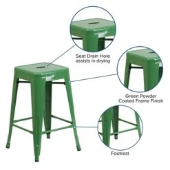 Flash Furniture Industrial Metal Restaurant Counter Height Stool, Green (CH3132024GN) 11 Flash Furniture Industrial Metal Restaurant Counter Height Stool, Green (CH3132024GN) -Popular Furniture sp112224915 s7