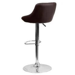 Flash Furniture Contemporary Vinyl Adjustable Height Barstool With Back, Brown (CH82028ABRN) 13 Flash Furniture Contemporary Vinyl Adjustable Height Barstool With Back, Brown (CH82028ABRN) -Popular Furniture sp116164326 s7