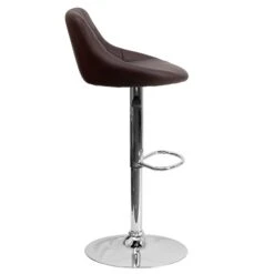 Flash Furniture Contemporary Vinyl Adjustable Height Barstool With Back, Brown (CH82028ABRN) 15 Flash Furniture Contemporary Vinyl Adjustable Height Barstool With Back, Brown (CH82028ABRN) -Popular Furniture sp116164328 s7