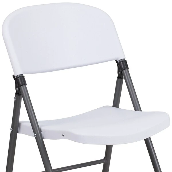 Flash Furniture HERCULES Series Plastic Folding Chair, White (2DADYCD50WH) 8 Flash Furniture HERCULES Series Plastic Folding Chair, White (2DADYCD50WH) - Image 8