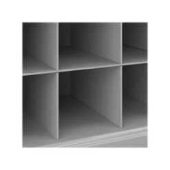 Kathy Ireland® Home By Bush Furniture Woodland 32" Entryway Bench With 8 Shelves, Cape Cod Gray (WDL006CG) -Popular Furniture sp117593057 s7