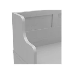 Kathy Ireland® Home By Bush Furniture Woodland 32" Entryway Bench With 8 Shelves, Cape Cod Gray (WDL006CG) -Popular Furniture sp117593059 s7