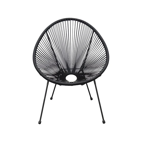 DUKAP SASSIO 3-Piece Seating Set Without Cushions, Black (O-DK-6967-BLK) 2 DUKAP SASSIO 3-Piece Seating Set Without Cushions, Black (O-DK-6967-BLK) - Image 2