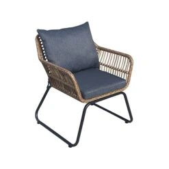 DUKAP LUGANO 4-Piece Sofa Seating Set With Cushions, Brown/Black/Gray (O-DK-P080-AB) -Popular Furniture sp121248115 s7