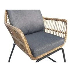 DUKAP LUGANO Armchair With Cushions, Brown/Black/Gray, 2/Set (O-DK-P080-A) -Popular Furniture sp121248124 s7