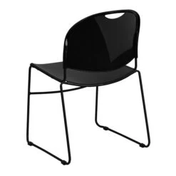 Flash Furniture HERCULES™ Plastic Ultra Compact Stack Chair, Black [RUT188BKCHR] -Popular Furniture sp123068954 s7