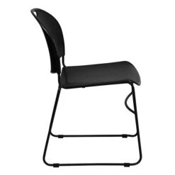 Flash Furniture HERCULES™ Plastic Ultra Compact Stack Chair, Black [RUT188BKCHR] -Popular Furniture sp123068960 s7