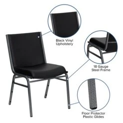 Flash Furniture HERCULES Vinyl Office Chair, Black (XU-60153-BK-VYL-GG) -Popular Furniture sp123069000 s7