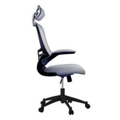 Techni Mobili Executive High Back Mesh Chair, Silver/Grey -Popular Furniture sp123074736 s7