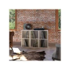 Way Basics 29.1" H X 15" W Eco 2-Shelf Modern Cube Storage And Vinyl Record Shelf, White (BS-SCUBE-2-WE) -Popular Furniture sp123148565 s7