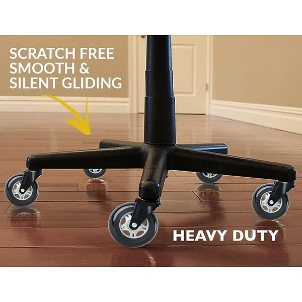 Lifelong Wheels Rollerblade Style Office Chair Casters Replacement Chair Wheels, Black/Gray (BL2375) 2 Lifelong Wheels Rollerblade Style Office Chair Casters Replacement Chair Wheels, Black/Gray (BL2375) - Image 2