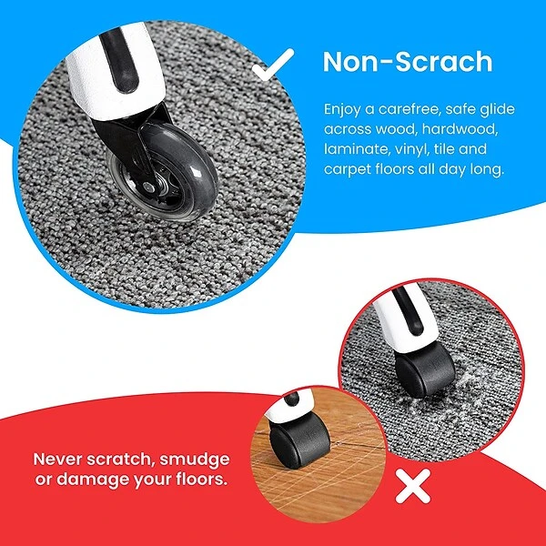 Lifelong Office Chair Casters Replacement Chair Wheels, Rollerblade Style, 5/Set (BL2376) 2 Lifelong Office Chair Casters Replacement Chair Wheels, Rollerblade Style, 5/Set (BL2376) - Image 2