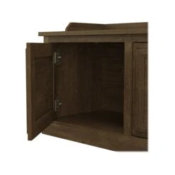 Kathy Ireland® Home By Bush Furniture Woodland Shoe Storage Bench With Doors, 40", Ash Brown (WDS140ABR-03) 9 Kathy Ireland® Home By Bush Furniture Woodland Shoe Storage Bench With Doors, 40", Ash Brown (WDS140ABR-03) -Popular Furniture sp123622223 s7