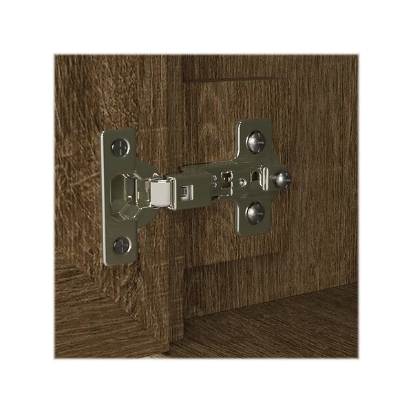 Kathy Ireland® Home By Bush Furniture Woodland Shoe Storage Bench With Doors, 40", Ash Brown (WDS140ABR-03) 5 Kathy Ireland® Home By Bush Furniture Woodland Shoe Storage Bench With Doors, 40", Ash Brown (WDS140ABR-03) - Image 5